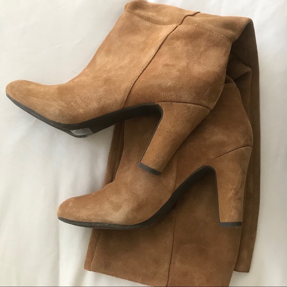 Jessica Simpson OTK Camel Boots - Size 8